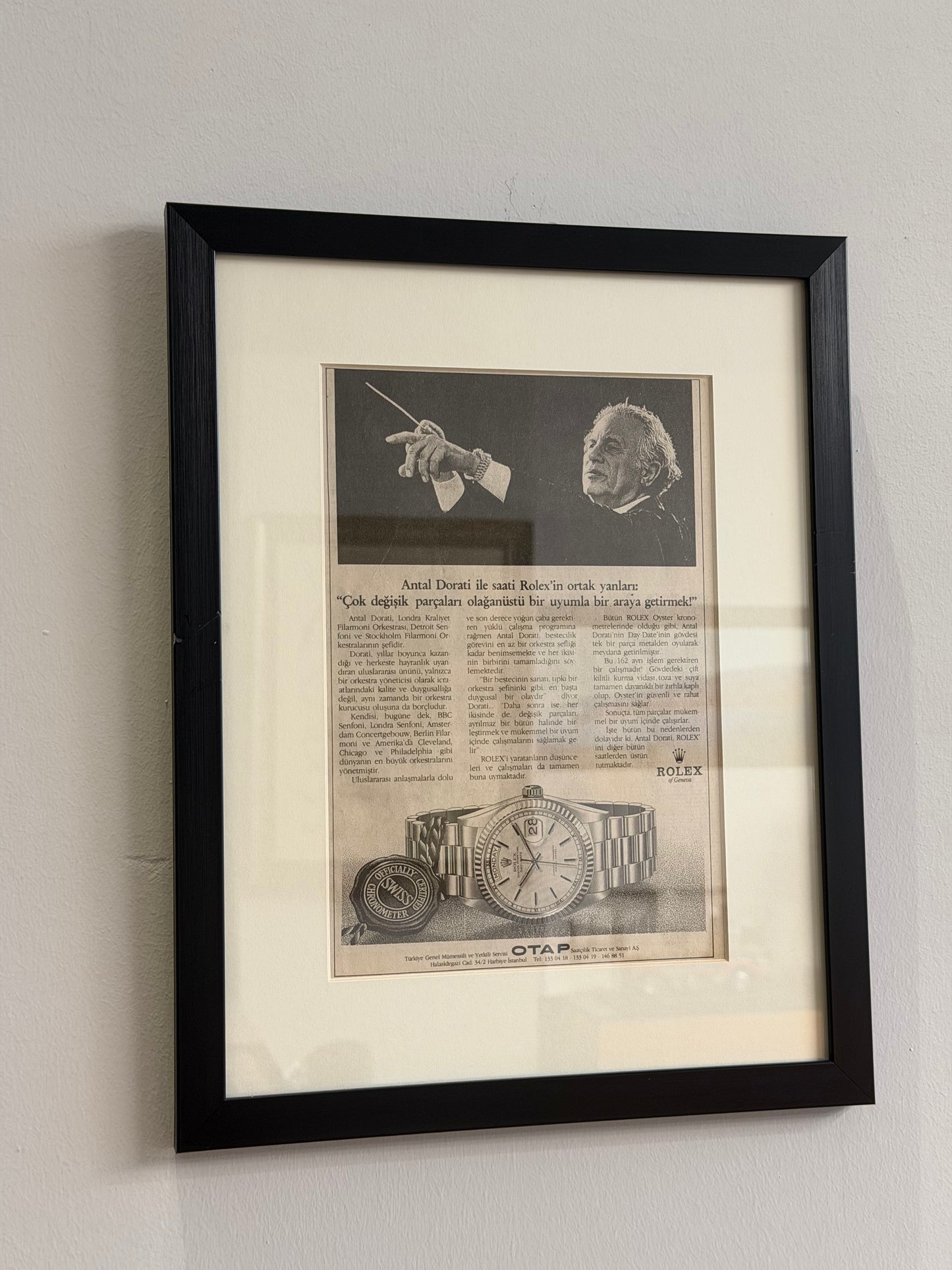 Rolex 1980ler Orijinal Gazete Reklamı