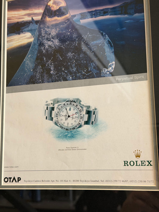Rolex Explorer II – “Perpetual Spirit”. Orijinal Dönem Reklamıdır (Sonradan Baskı Değildir)