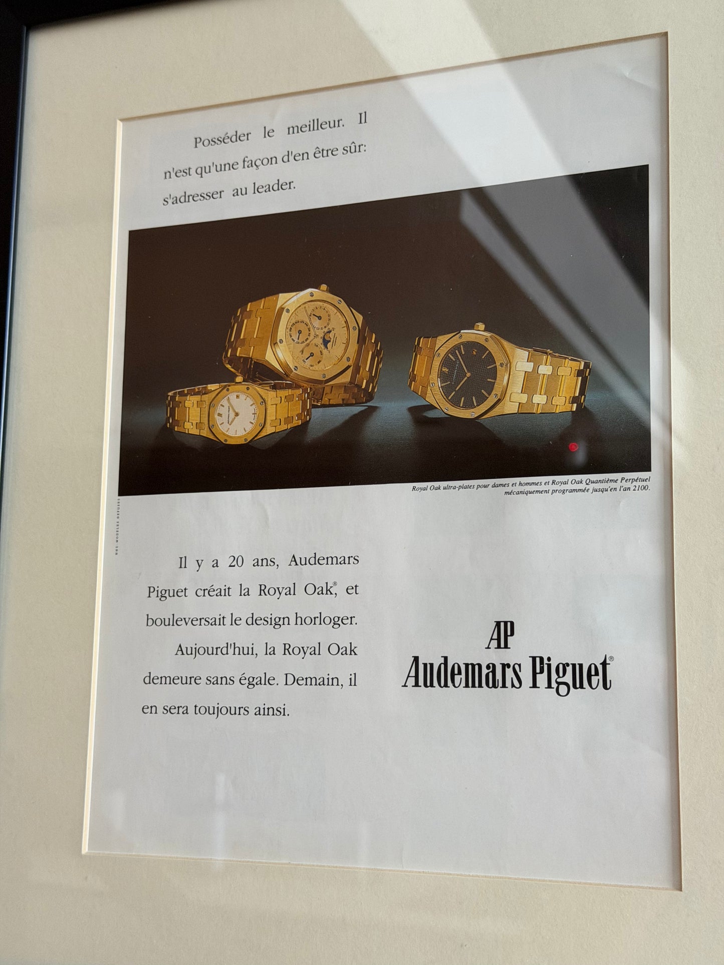 Audemars Piguet Royal Oak Gold Vintage Reklam