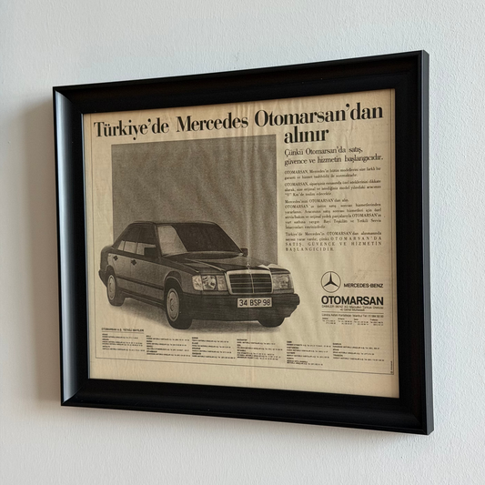 Mercedes Otomarsan Vintage Orijinal Türkiye Dönem Reklamıdır (Sonradan Baskı Değildir)