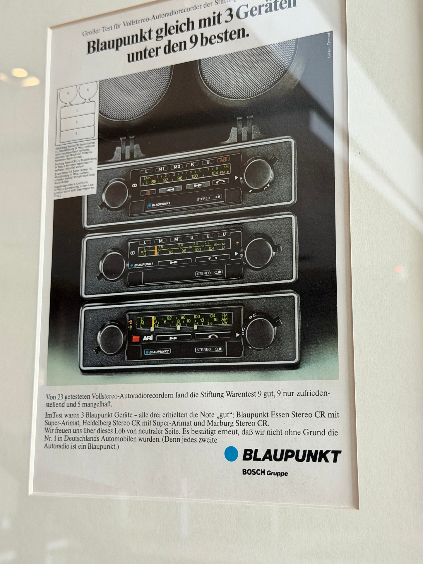 Blaupunkt Oto Radyoları – Orijinal Dönem Reklamıdır (Sonradan Baskı Değildir)