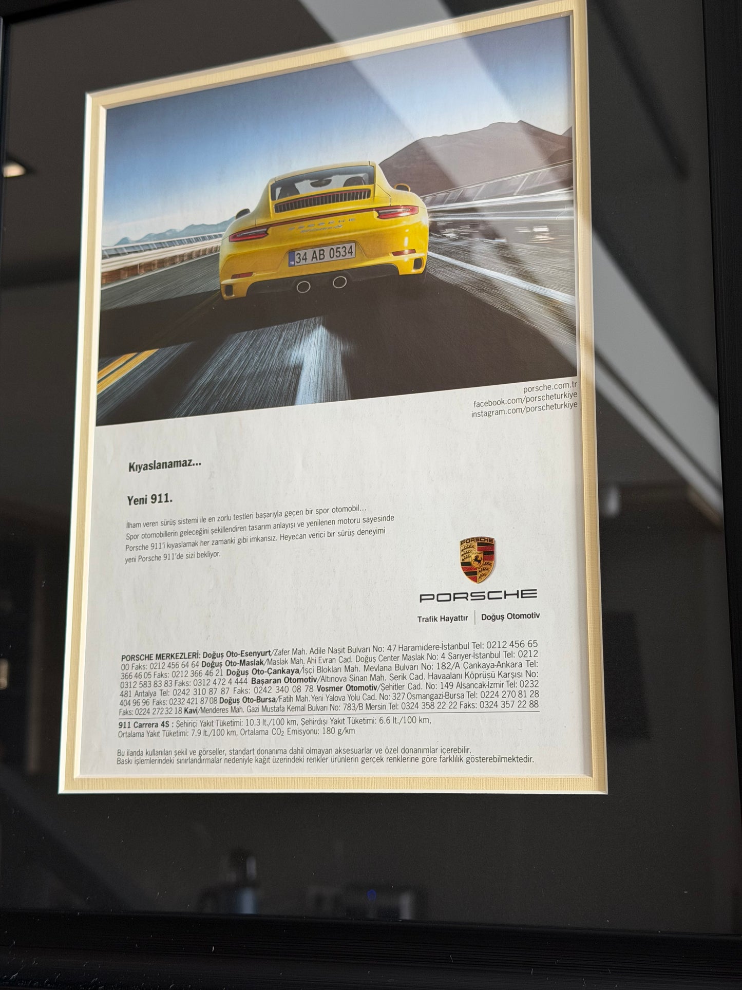 Porsche 911 Endüstriyel Tasarım İkonu. Orijinal Türkiye Dönem Reklamıdır (Sonradan Baskı Değildir)