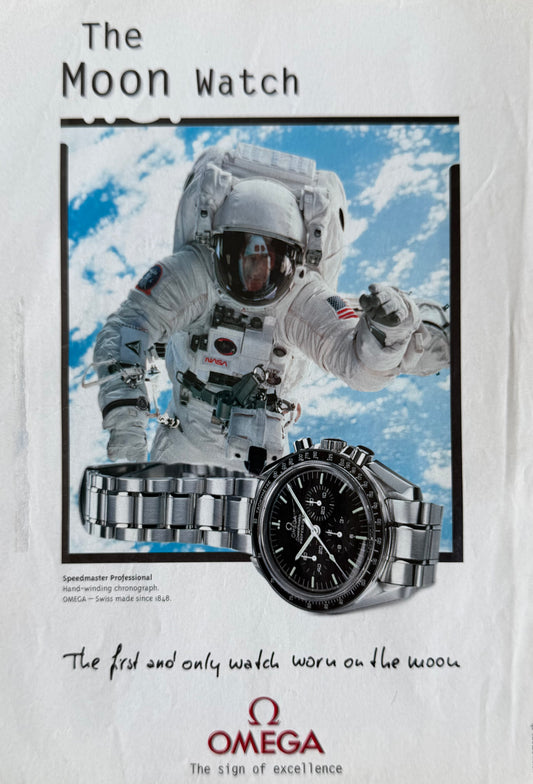 Omega Speedmaster Professional – “The Moon Watch” Orijinal Dönem Reklam Sayfasıdır (Sonradan Baskı Değildir).