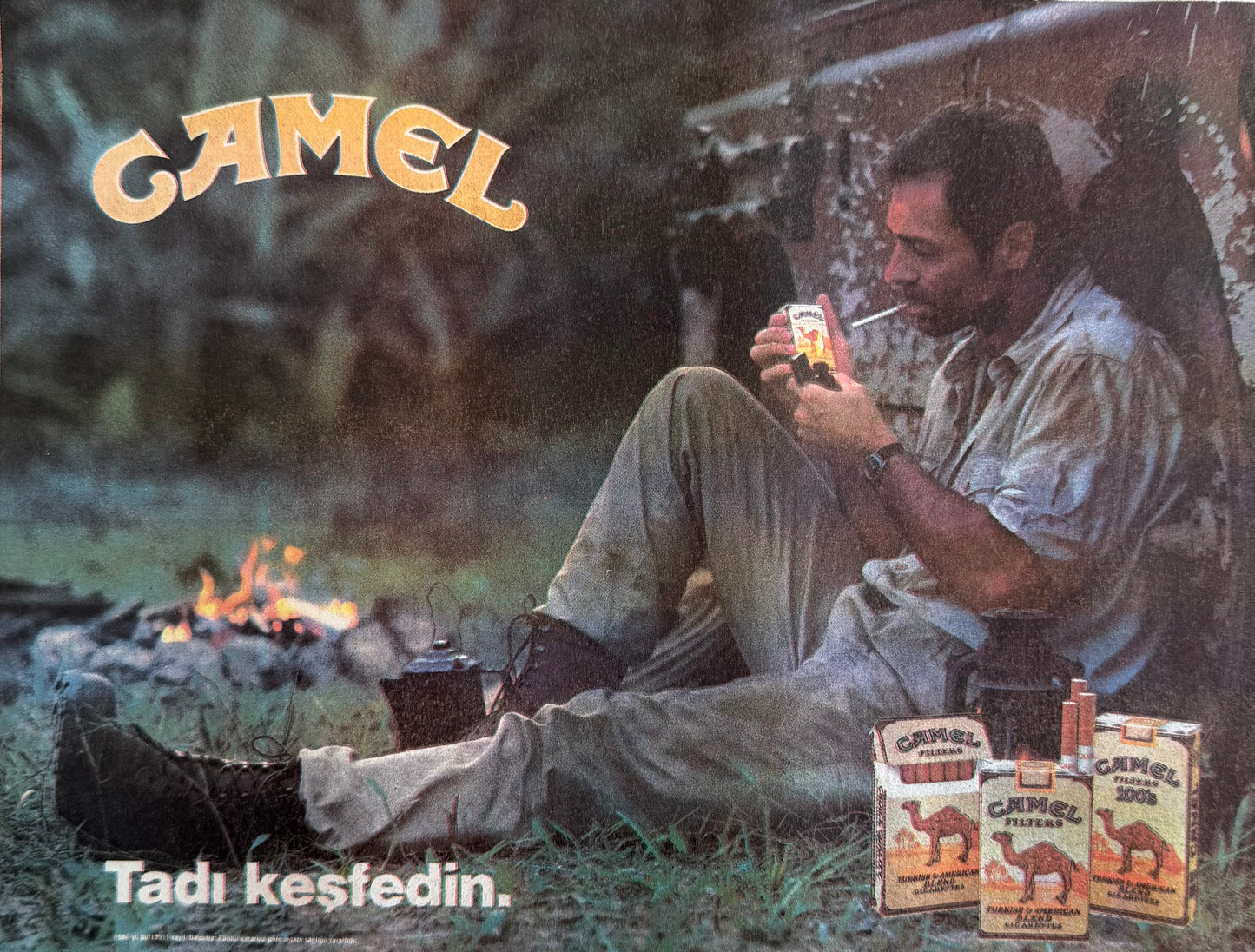 Camel – “Tadı Keşfedin” 1993 Orijinal Türkiye Dönem Reklamıdır (Sonradan Baskı Değildir)