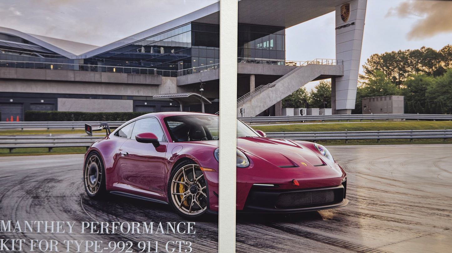 Porsche 911 GT3 (992) – Manthey Performance Kit - Orijinal Dönem Çift Sayfa Reklamı (Sonradan Baskı Değildir)