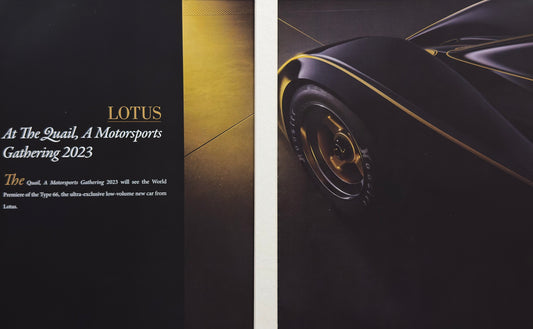 Lotus Type 66 - Orijinal Dönem Çift Sayfa Reklamı (Sonradan Baskı Değildir)