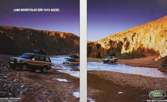 Land Rover İçin Yaya Geçidi - Orijinal Dönem Çift Sayfa Reklamı (Sonradan Baskı Değildir)
