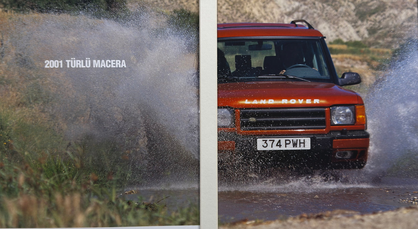 Land Rover Discovery 2001 Türlü Macera - Orijinal Dönem Çift Sayfa Reklamı (Sonradan Baskı Değildir)