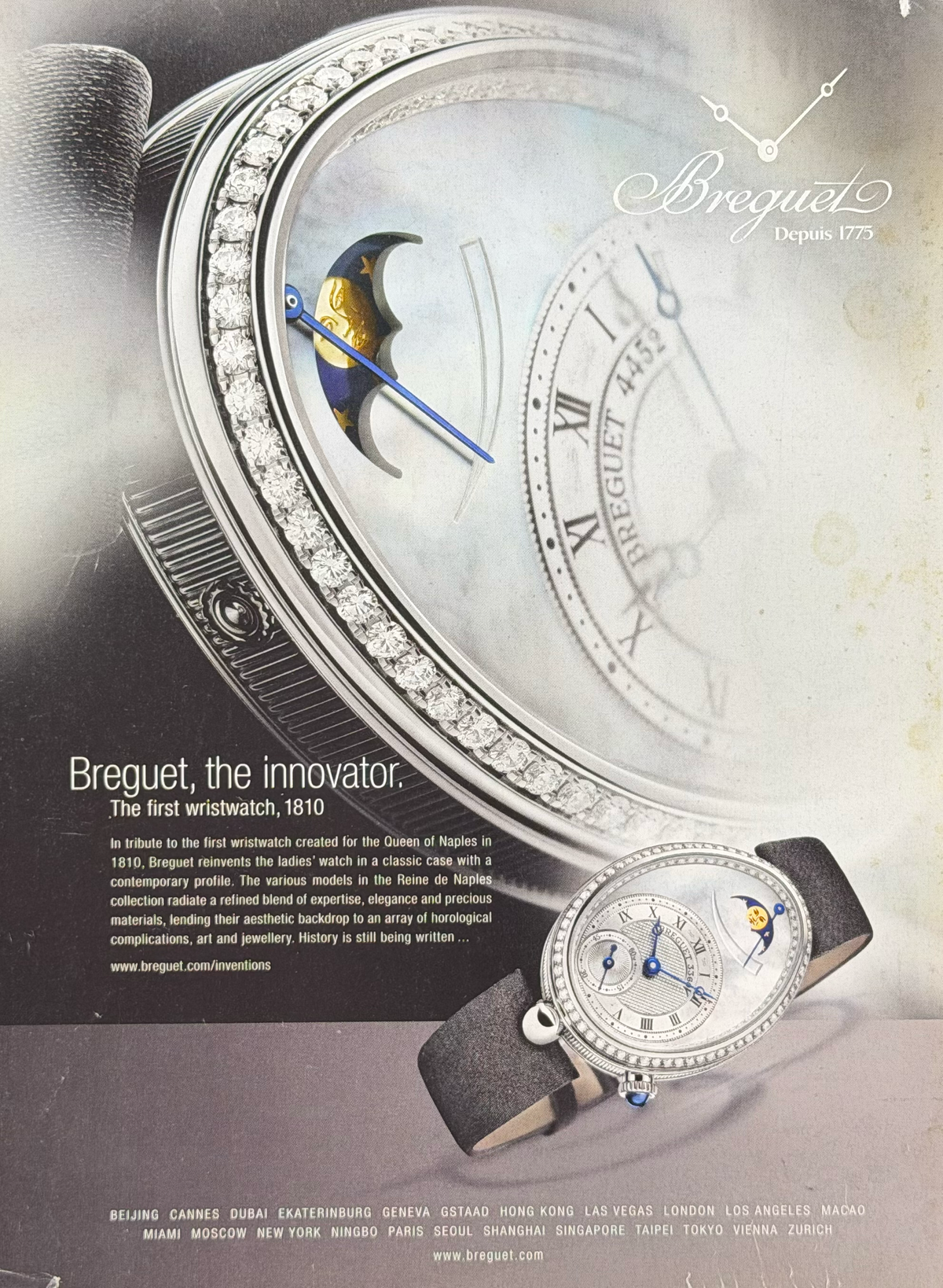 Breguet Orijinal Dönem Reklamıdır (Sonradan Baskı Değildir)