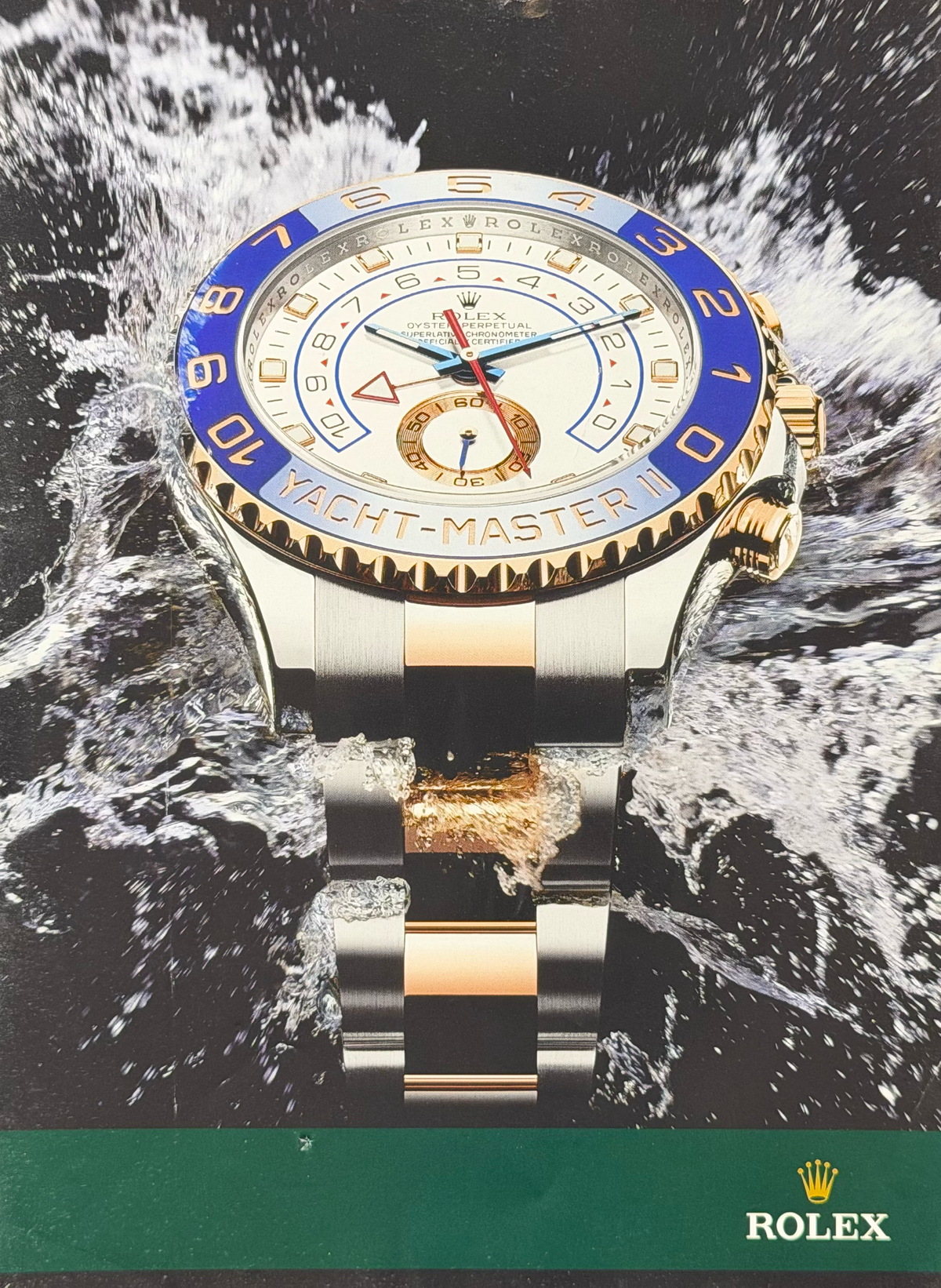 Rolex Yacht-Master II Ref. 116681 Everose Rolesor Orijinal Dönem Reklamıdır (Sonradan Baskı Değildir)