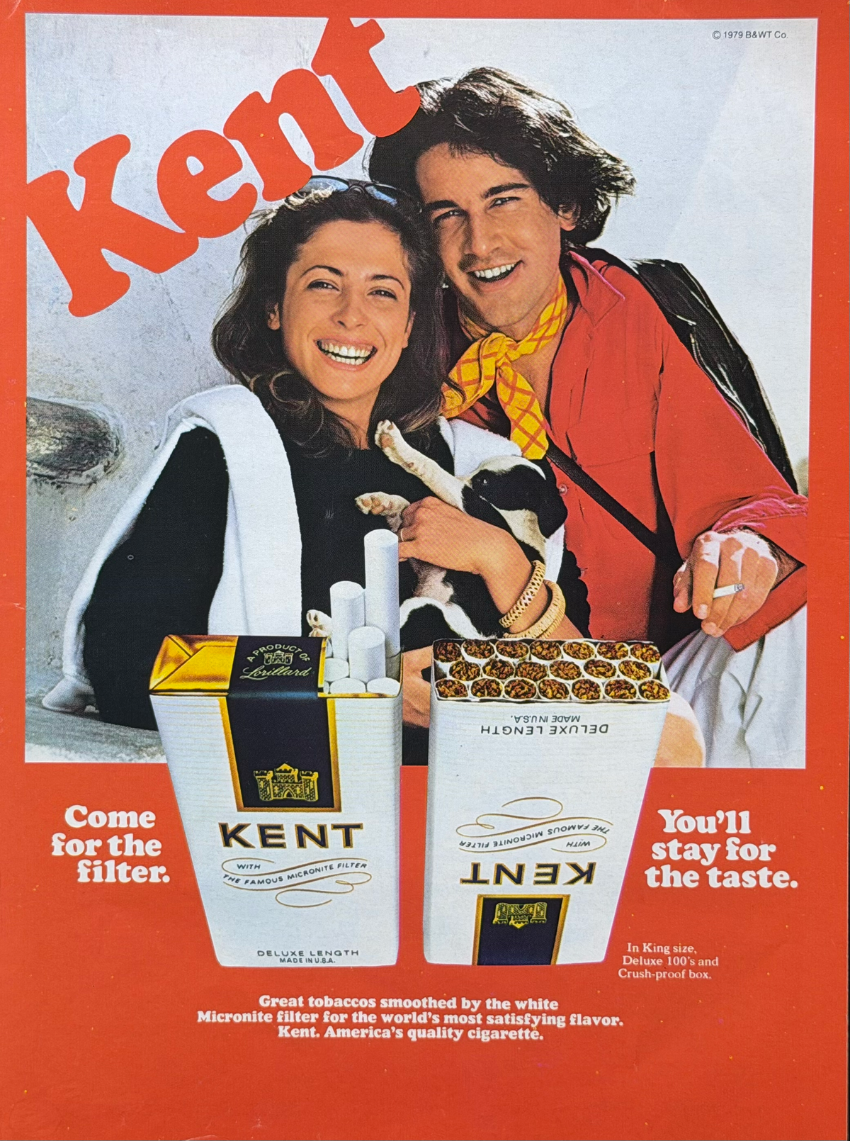 Kent 1979 Vintage İngilizce Orijinal Dönem Reklamıdır (Sonradan Baskı Değildir)