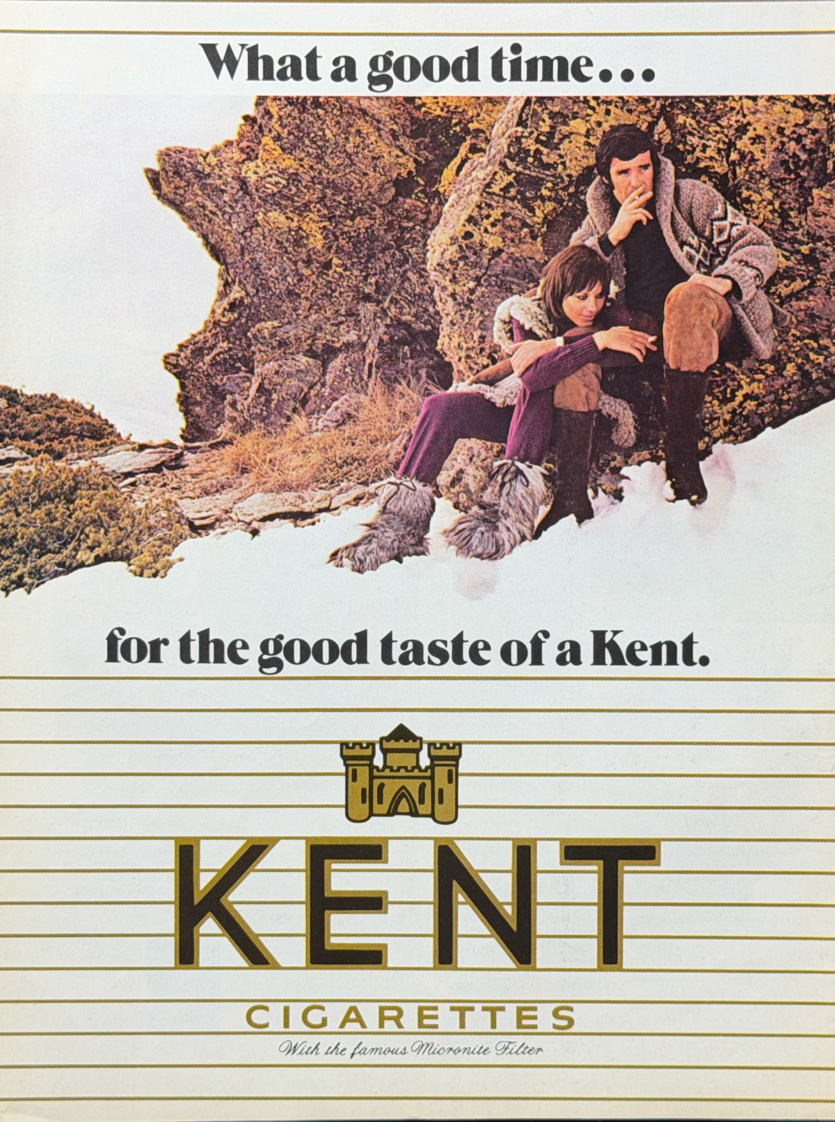 Kent “What a Good Time” Vintage İngilizce Orijinal Dönem Reklamıdır (Sonradan Baskı Değildir)