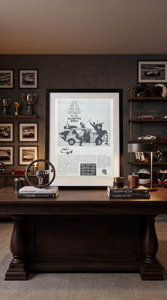 Austin 850 Mini 1961 Yılı İngilizce Orijinal Dönem Reklamıdır (Sonradan Baskı Değildir)
