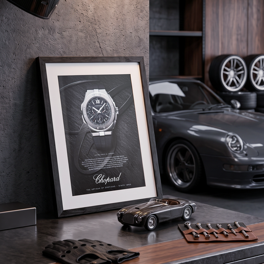Chopard Alpine Eagle XL Chrono “Pitch Black” Orijinal Dönem Reklamıdır (Sonradan Baskı Değildir)