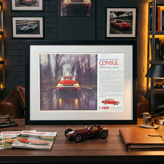 Ford Consul 315 İngilizce 1960'lar Orijinal Çift Sayfa Dönem Reklamıdır (Sonradan Baskı Değildir)