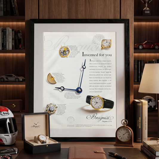 Breguet Invented for You İngilizce Orijinal Dönem Reklamıdır (Sonradan Baskı Değildir)