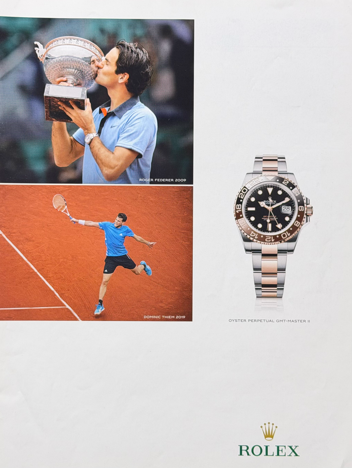 Rolex GMT‑Master II “Root Beer” Orijinal Dönem Reklamıdır (Sonradan Baskı Değildir)