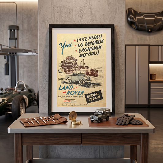 LAND ROVER 1952 Model – Orijinal Dönem Gazete Reklam Sayfasıdır (Sonradan Baskı Değildir).