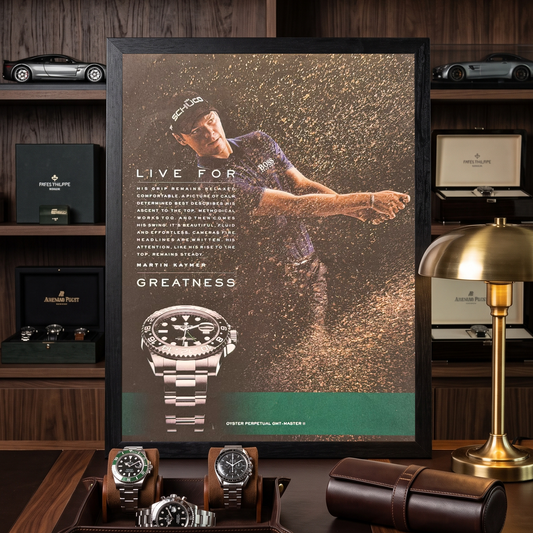 Rolex GMT-Master II & Martin Kaymer “Live for Greatness” Orijinal Dönem Reklamıdır (Sonradan Baskı Değildir)
