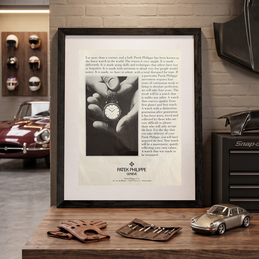 Patek Philippe Calatrava “A Watch That Was Made to Be Treasured” 1990’lar İngilizce Orijinal Dönem Reklamıdır (Sonradan Baskı Değildir)