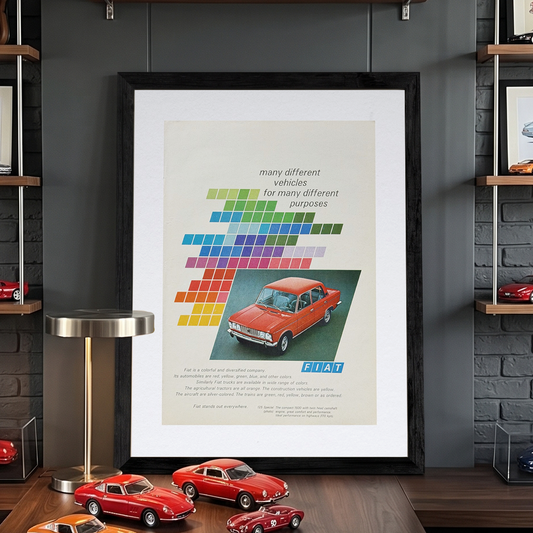 Fiat 125 Special Vintage İngilizce Orijinal Dönem Reklamıdır (Sonradan Baskı Değildir)