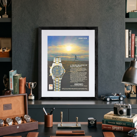 Seiko Sport-Tech 1991 Yılı Orijinal Dönem Reklamıdır (Sonradan Baskı Değildir)