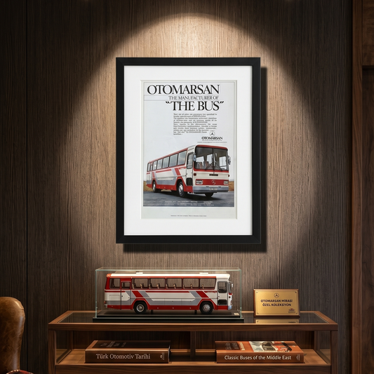 Otomarsan – “The Bus” Mercedes-Benz Otobüs Reklamı Orijinal Dönem Sayfasıdır (Sonradan Baskı Değildir).