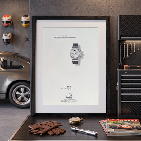 IWC Da Vinci Perpetual Calendar Chronograph Ref. 3750 “Yaşamdan Beklentiler” 1990’lar Türkçe Orijinal Dönem Reklamıdır (Sonradan Baskı Değildir)