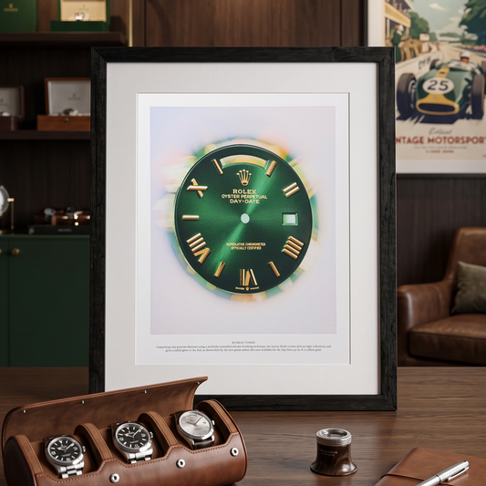 Rolex Oyster Perpetual Day-Date Yeşil Ombré Kadran İngilizce Orijinal Dergi Reklamıdır (Sonradan Baskı Değildir)