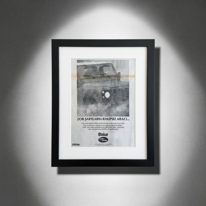 Otokar Land Rover Zor Şartların Rakipsiz Aracı…- Orijinal Türkiye Reklam Sayfasıdır (Sonradan Baskı Değildir).