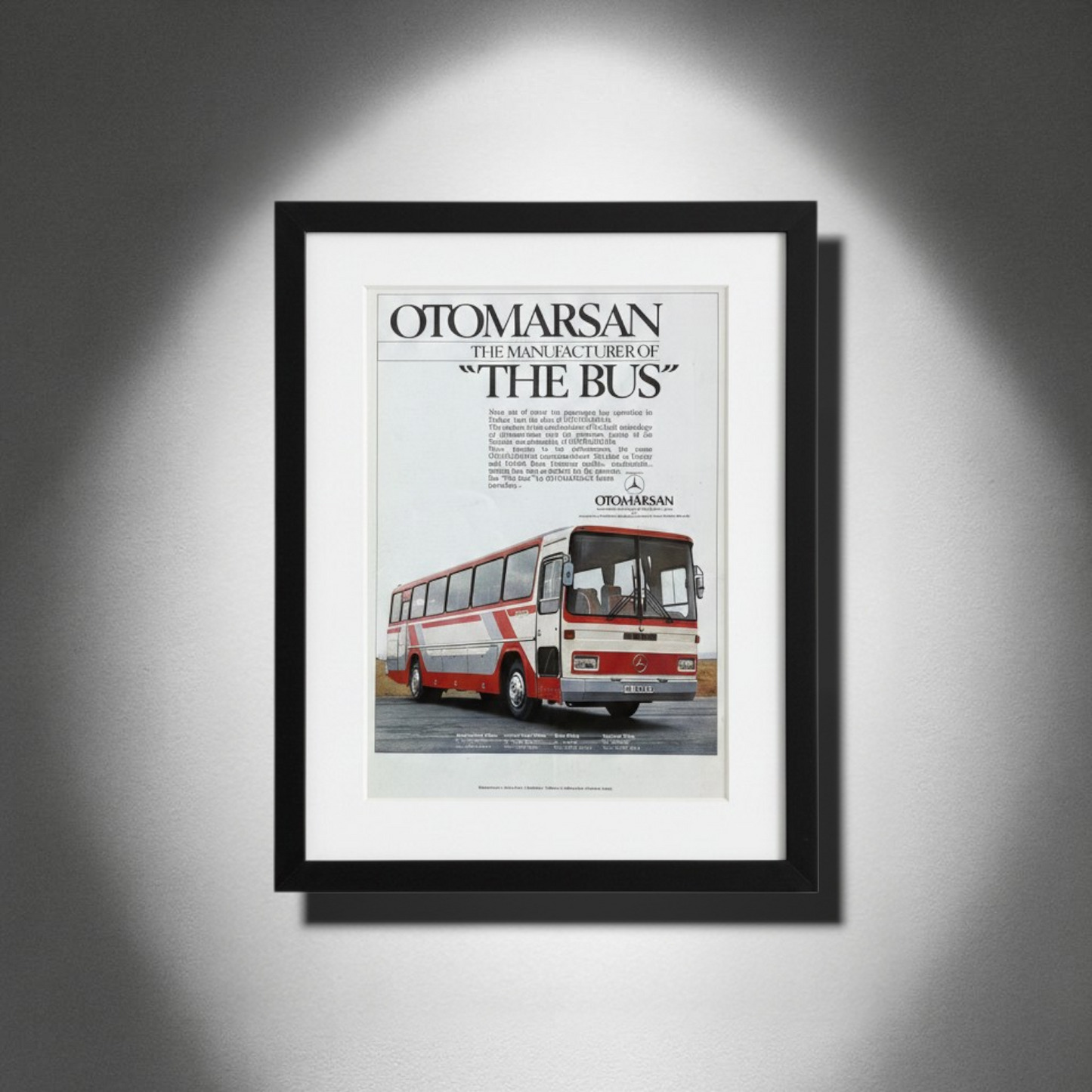 Otomarsan – “The Bus” Mercedes-Benz Otobüs Reklamı Orijinal Dönem Sayfasıdır (Sonradan Baskı Değildir).