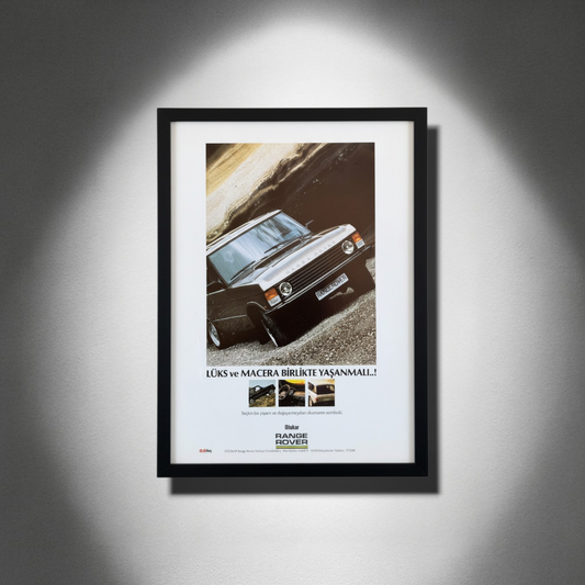Range Rover – “Lüks ve Macera Birlikte Yaşanmalı!” Orijinal Türkiye Reklam Sayfasıdır (Sonradan Baskı Değildir).