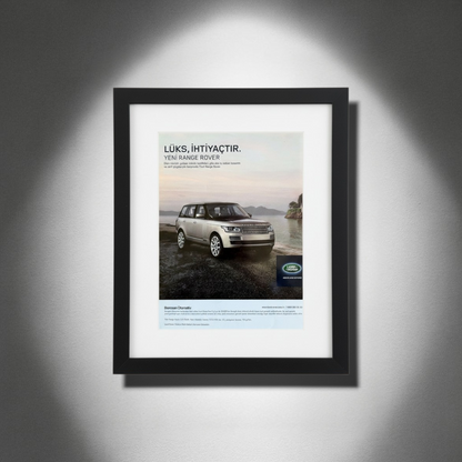 Range Rover – “Lüks, İhtiyaçtır.” Orijinal Türkiye Reklam Sayfasıdır (Sonradan Baskı Değildir).