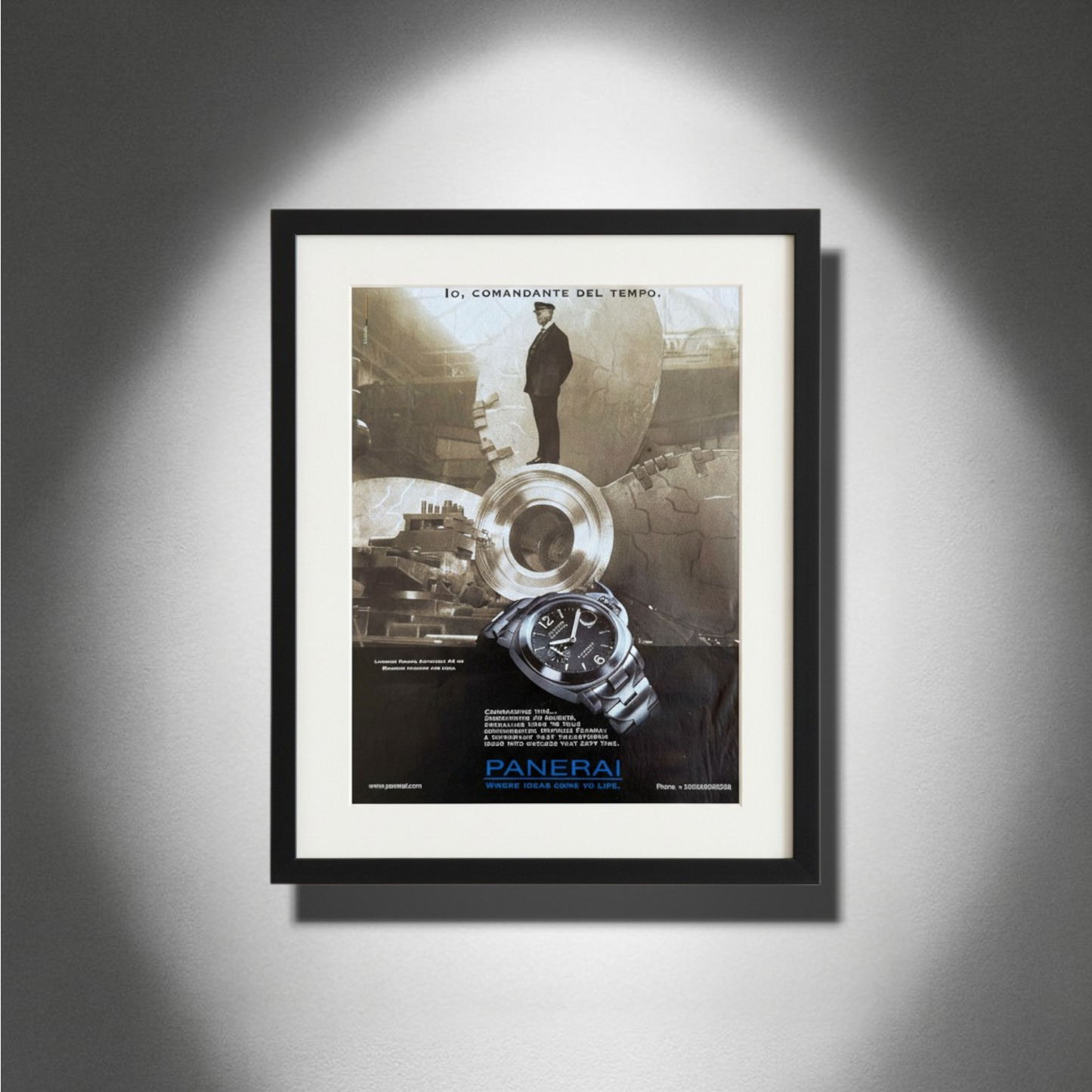 Panerai – Luminor Marina Automatic Orijinal Dönem Reklam Sayfasıdır (Sonradan Baskı Değildir).