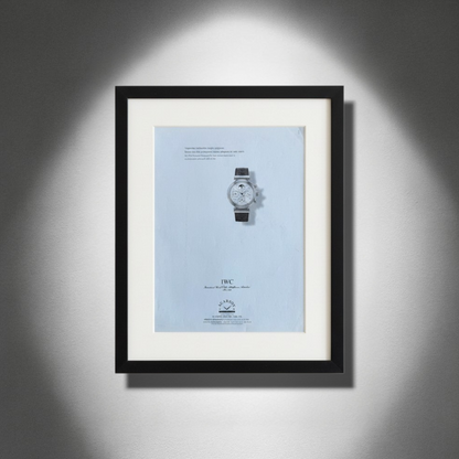 IWC Da Vinci - Orijinal Türkiye Reklam Sayfasıdır (Sonradan Baskı Değildir).