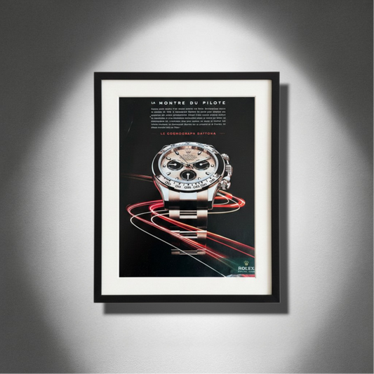 Rolex Oyster Perpetual Cosmograph Daytona Rose Gold - Orijinal Dönem Reklam Sayfasıdır (Sonradan Baskı Değildir).