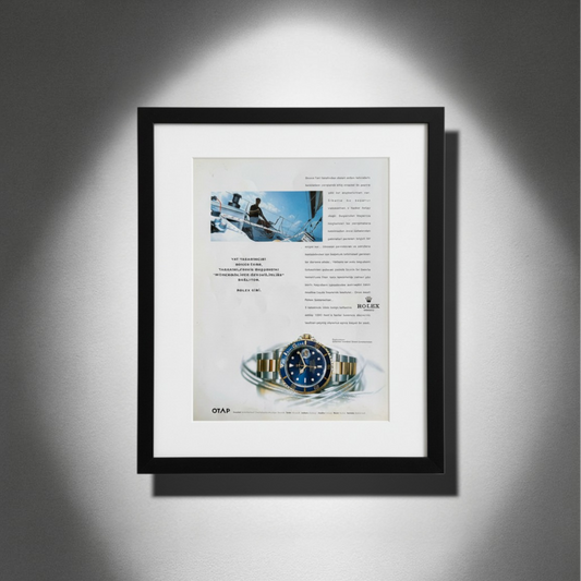 Rolex Submariner “Bluesy” – Bruce Farr Orijinal Türkiye Reklam Sayfasıdır (Sonradan Baskı Değildir).