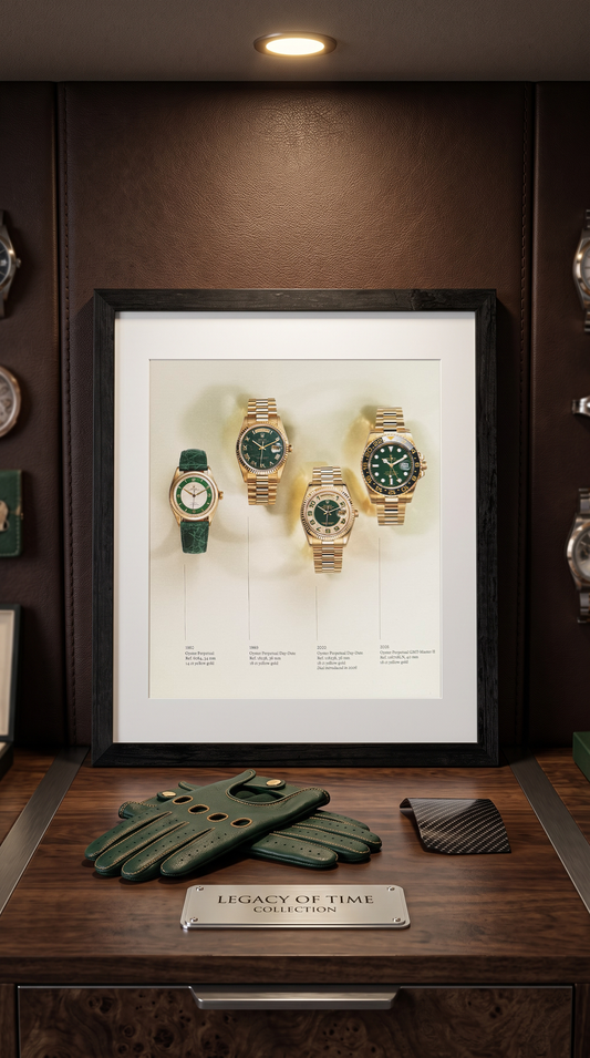 Rolex “Green Dial Collection” 1950–2005 Orijinal Horoloji Yayın Sayfasıdır (Sonradan Baskı Değildir)