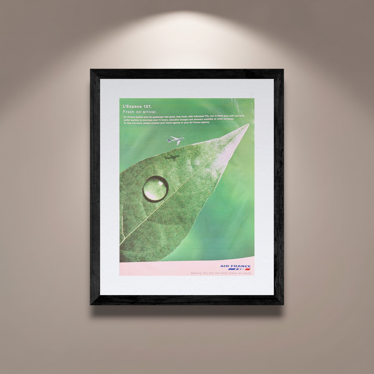 Air France L’Espace 127 Fresh on Arrival Orijinal Dönem Reklamıdır (Sonradan Baskı Değildir)