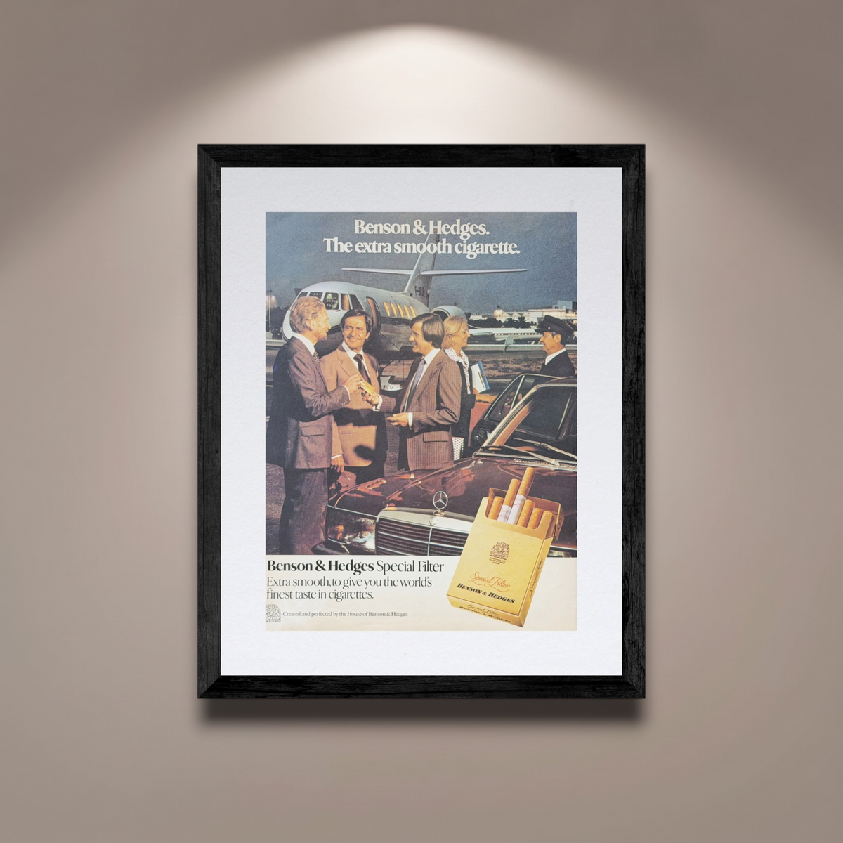 Benson & Hedges, Mercedes Vintage İngilizce Orijinal Dönem Reklamıdır (Sonradan Baskı Değildir)
