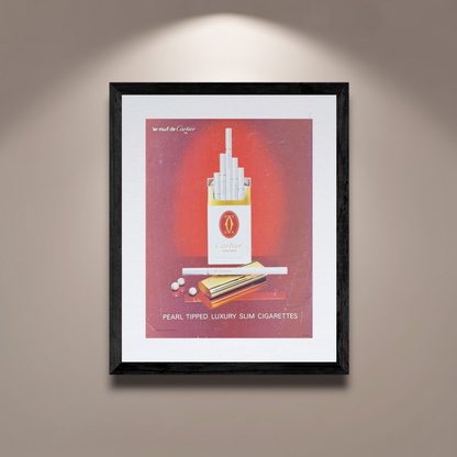 Cartier Vendôme Vintage İngilizce Orijinal Dönem Reklamıdır (Sonradan Baskı Değildir)