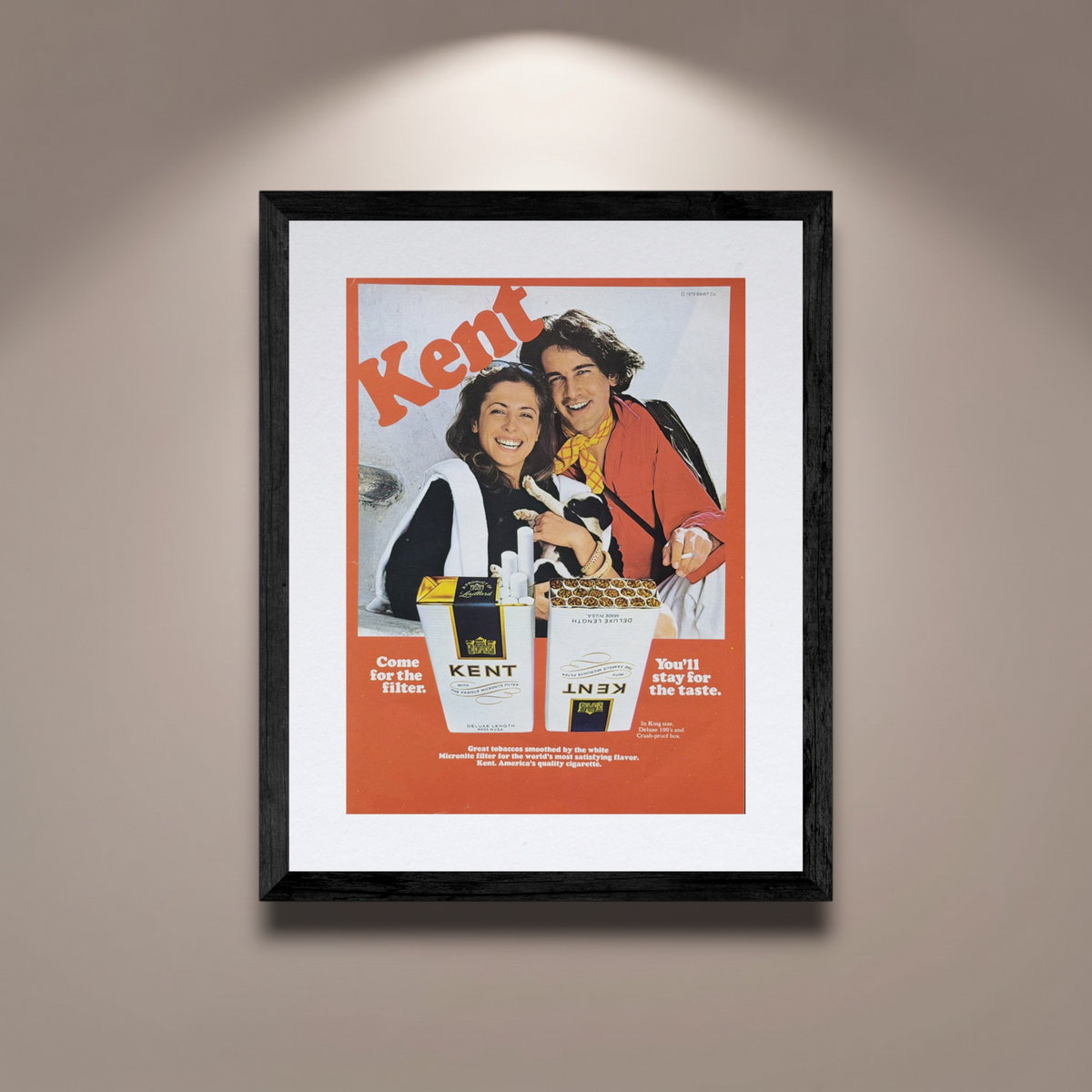 Kent 1979 Vintage İngilizce Orijinal Dönem Reklamıdır (Sonradan Baskı Değildir)