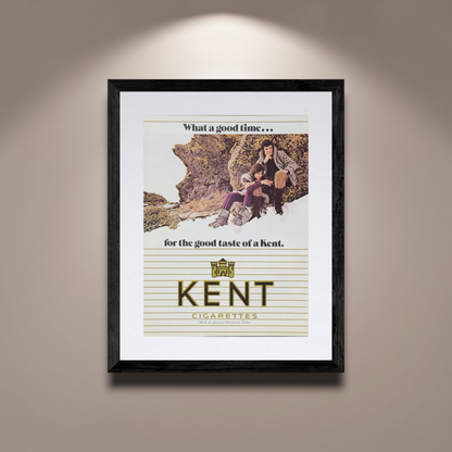 Kent “What a Good Time” Vintage İngilizce Orijinal Dönem Reklamıdır (Sonradan Baskı Değildir)