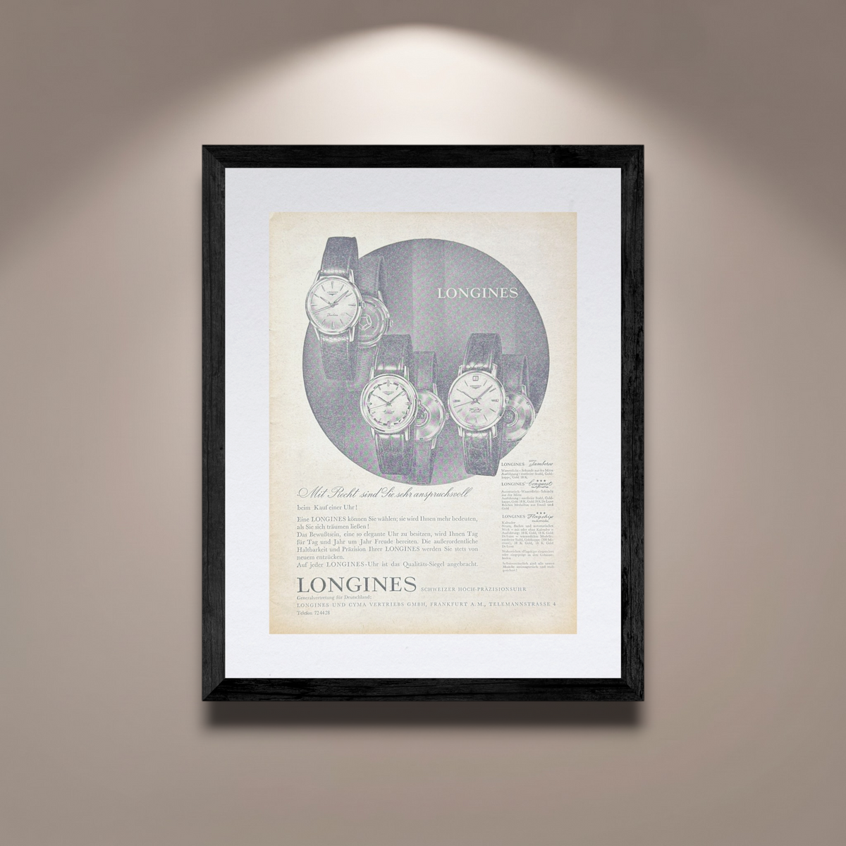 Longines Jamboree, Conquest & Flagship Vintage Orijinal Dönem Reklamıdır (Sonradan Baskı Değildir)
