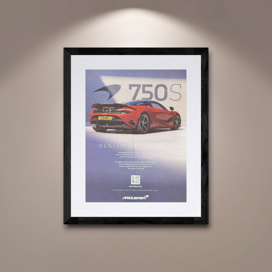 McLaren 750S Orijinal Dergi Reklamıdır (Sonradan Baskı Değildir)