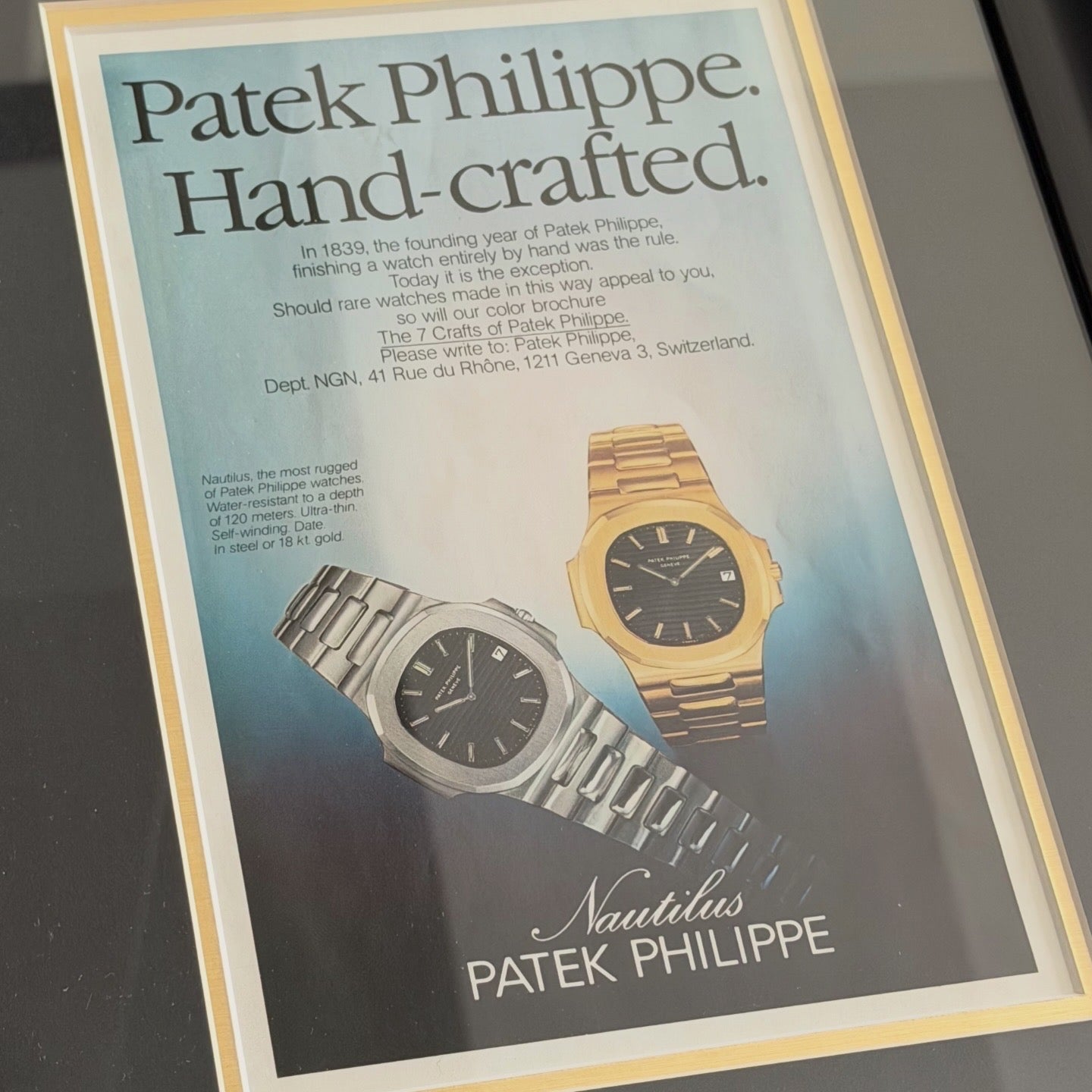 Patek Philippe. Hand-Crafted.