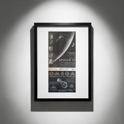 Omega Speedmaster Professional “Apollo 13 – Moonwatch Legacy” 1995 Orijinal Türkiye Dönem Reklamıdır (Sonradan Baskı Değildir).