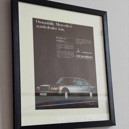Otomobille Mercedes’i Ayırt Edenler İçin W126. Orijinal Türkiye Dönem Reklamıdır (Sonradan Baskı Değildir)