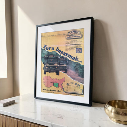CAMEL TROPHY 1990 - Orjinal Türkiye Gazete İlanı