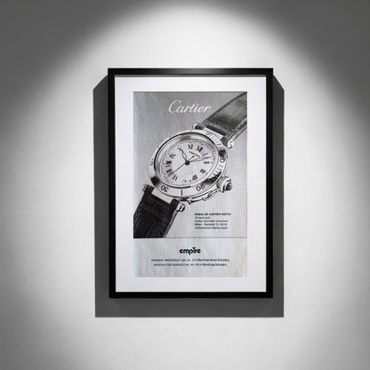 Cartier Pasha de Cartier “Timeless Engineering” 1995 Orijinal Türkiye Dönem Reklamıdır (Sonradan Baskı Değildir).
